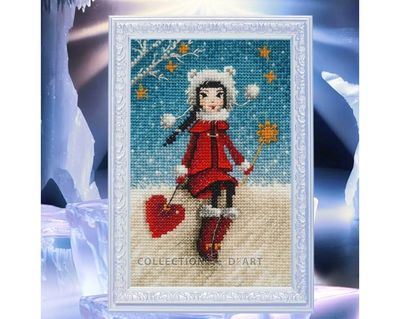 Snow tenderness by RTO. Сounted Cross Stitch Kit