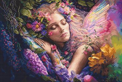 Bed of Flowers (Lit de Fleurs) by LETISTITCH Counted cross stitch kit release 2023