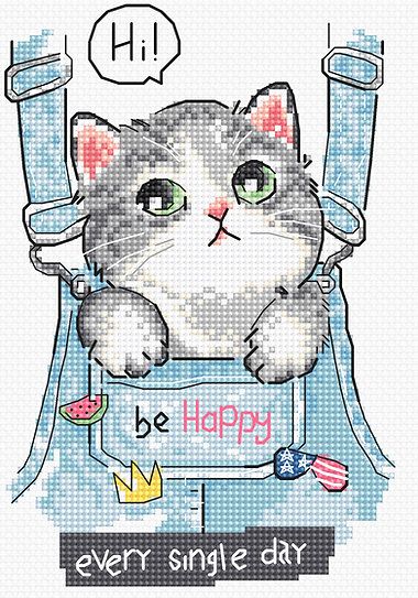 Be Happy! by LETISTITCH Counted cross stitch kit release 2023