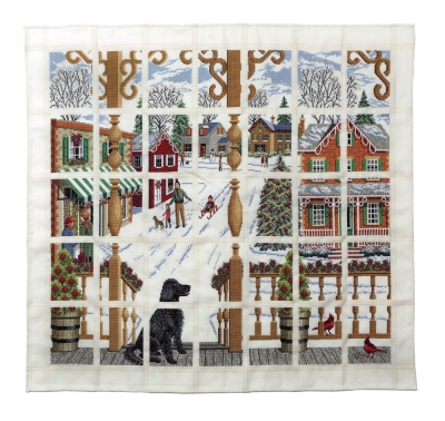 Christmas Town Afghan by Wichelt Imports 2016 Cross stitch pattern