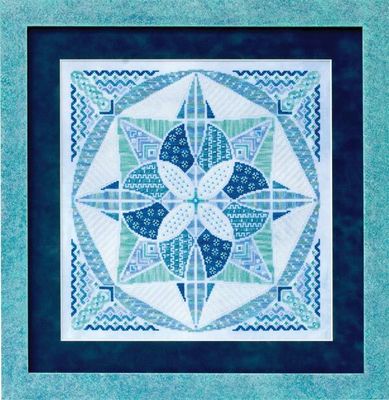 Baked Alaska by Glendon Place 2013 A-Maze-ing Desserts Collection Cross stitch pattern, Sulky Thread Pack