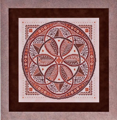 Tiramisu by Glendon Place 2013 A-Maze-ing Desserts Collection Cross stitch pattern, Sulky Thread Pack