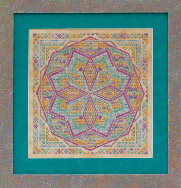 Rainbow Parfait by Glendon Place 2014 A-Maze-ing Desserts Collection Cross stitch pattern, Sulky Thread Pack