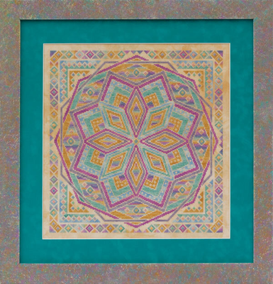 Rainbow Parfait by Glendon Place 2014 A-Maze-ing Desserts Collection Cross stitch pattern, Sulky Thread Pack