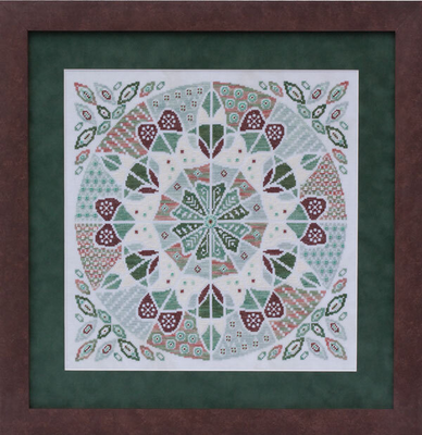 Fudgy Mint Mousse by Glendon Place 2014 A-Maze-ing Desserts Collection Cross stitch pattern, Sulky Thread Pack