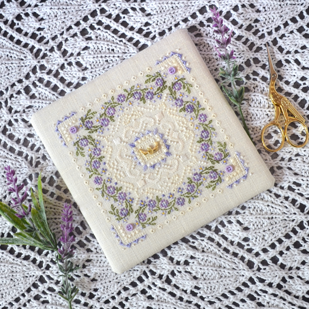 Blueberry marshmallow by Tela Artis Marshmallow series Cross and decorative stitches embroidery kit