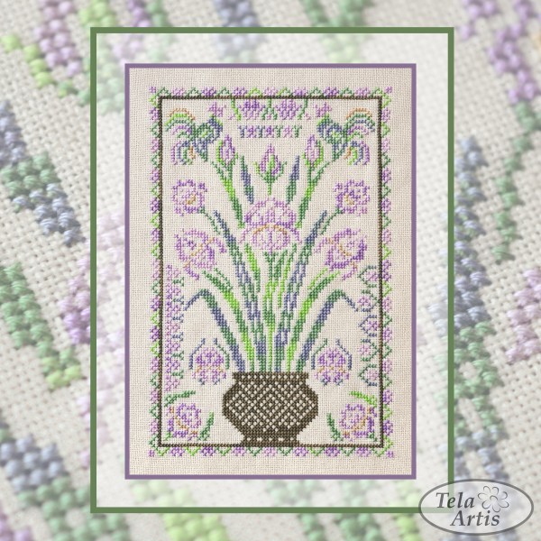 Iris by Tela Artis Tree of life series Cross stitch embroidery kit