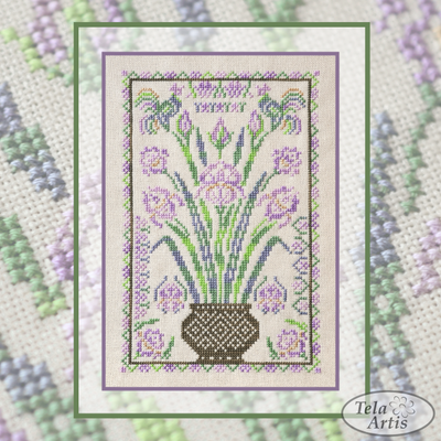 Iris by Tela Artis Tree of life series Cross stitch embroidery kit