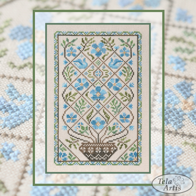 Periwhinkle by Tela Artis Tree of life series Cross stitch embroidery kit