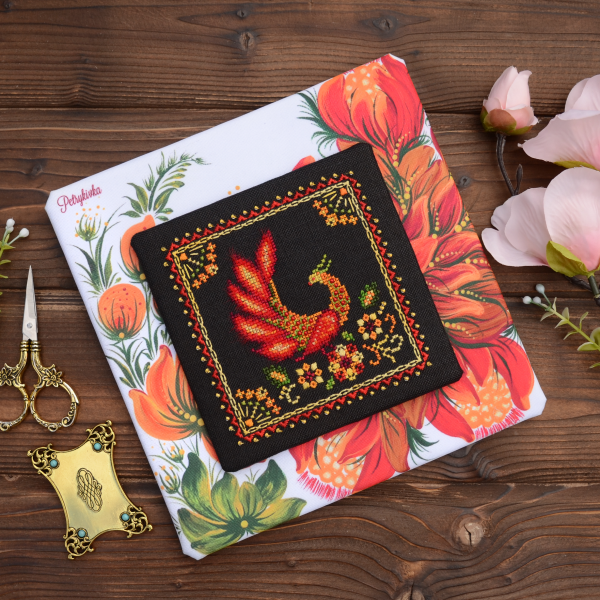 Petrykivka. Inspiration by Tela Artis 2025 Sampler Series Cross and decorative stitches embroidery kit