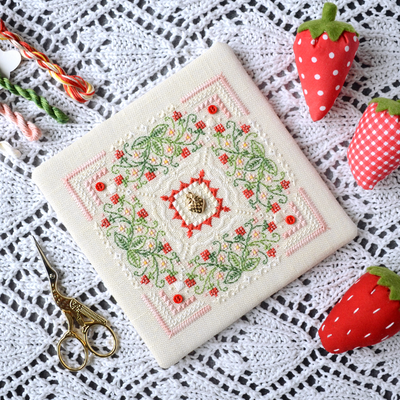 Strawberry marshmallow by Tela Artis Marshmallow series Cross and decorative stitches embroidery kit
