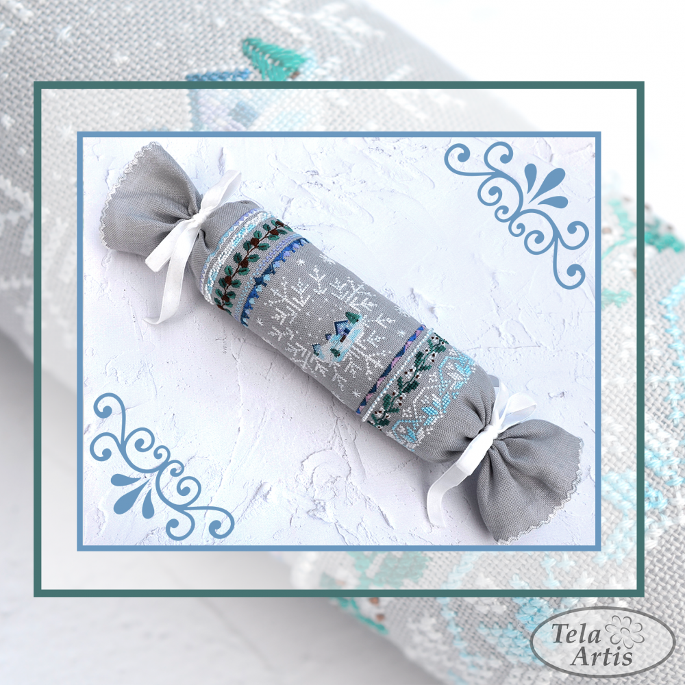 Winter patterns Candy by Tela Artis Candies series Cross stitch embroidery kit