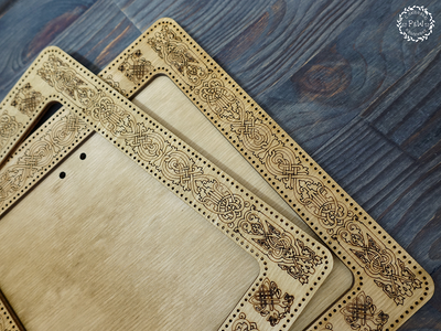 Sew-on frame &quot;Scandinavia&quot; by Primitive and Wood (P&amp;W) Designer embroidery accessories