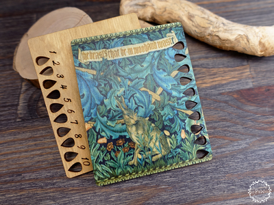 Forest Hare by William Morris (1887) Floss Organizer by Primitive and Wood (P&amp;W) Designer embroidery accessories