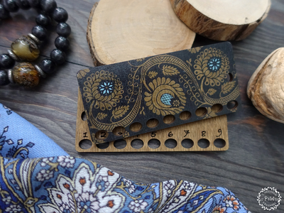 Bilibin’s Flowers Mini Floss Organizer by Primitive and Wood (P&amp;W) Designer embroidery accessories