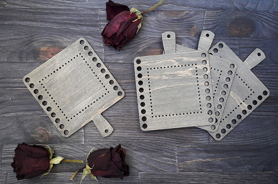 Hornbook “Square” – Maple Lamella (Handcrafted Exclusive) by Primitive and Wood (P&amp;W) Designer embroidery accessories