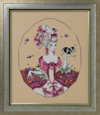 The Duchess of Rouen by Mirabilia Designs designer Nora Corbett Set 2 of 2 (pair The Baker&#39;s Wife) Masquerade counted cross stitch pattern