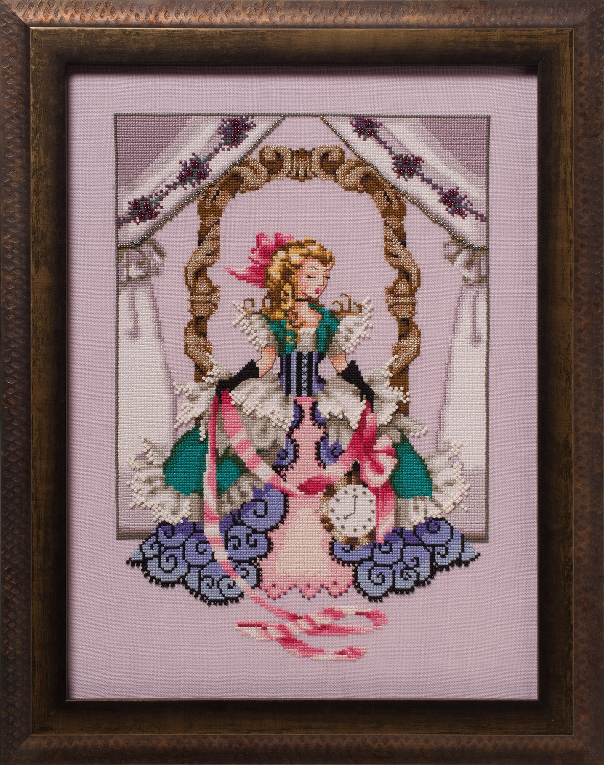 Alice by Mirabilia Designs 2018 designer Nora Corbett Counted cross stitch pattern, Embellishment Pack