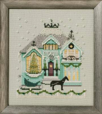 The Coffee House Holiday Village Series by Nora Corbett 2018 (designer Mirabilia Designs) Cross stitch pattern, Embellishment Pack