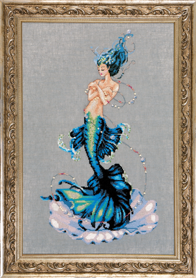 Aphrodite Mermaid by Mirabilia Designs 2016 designer Nora Corbett Counted cross stitch pattern, Embellishment Pack