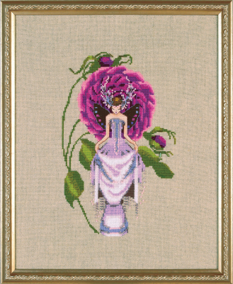Leafy Cabbage Rose - Rose Couture by Nora Corbett (designer Mirabilia Designs) cross stitch pattern 2022