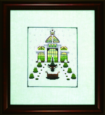 Conservatory - Winter Greenhouses by Nora Corbett (designer Mirabilia Designs) cross stitch pattern 2022 embellishment pack