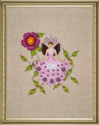 Malmedy Rose - Rose Couture by Nora Corbett (designer Mirabilia Designs) cross stitch pattern 2022 embellishment pack NC302