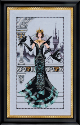The Raven Queen by Mirabilia Designs 2015 designer Nora Corbett Counted cross stitch pattern, Embellishment Pack