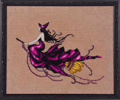 Eva - Bewitching Pixies by Nora Corbett (designer Mirabilia Designs) 2016, 2021 Counted cross stitch pattern and Embellishment Pack