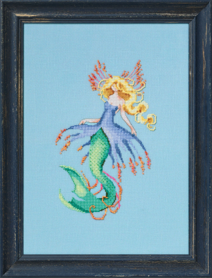 Artic Ocean Mermaid Seven Seas Mermaids by Nora Corbett 2025(Mirabilia Designer) Cross Stitch pattern, Embellishment Pack