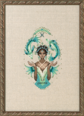 Pisces - Zodiac Girls by Nora Corbett 2021 (designer Mirabilia Designs) cross stitch pattern, Embellishment Pack
