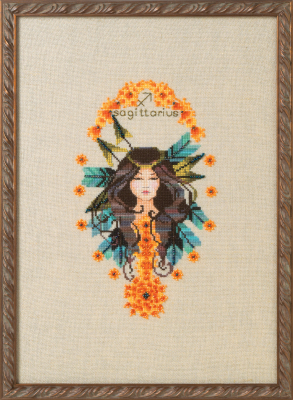 Sagittarius - Zodiac Girls by Nora Corbett 2021 (designer Mirabilia Designs) cross stitch pattern Embellishment Pack