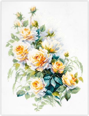 The Queen Of Flowers by Magic Needle 2025 Floral counted cross stitch kit