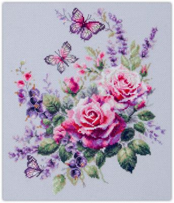 Happy Garden by Magic Needle 2025 Floral counted cross stitch kit