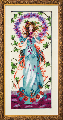 Blossom Goddess by Mirabilia Designs 2016 designer Nora Corbett Counted cross stitch pattern, Embellishment Pack