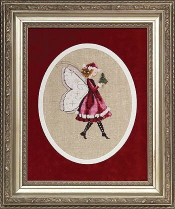 Christmas Elf Fairy by Mirabilia designer Nora Corbett Cross stitch Pattern released 2005 Fairy Holiday Collection #1