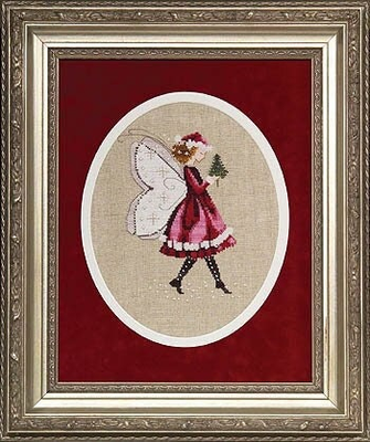 Christmas Elf Fairy by Mirabilia designer Nora Corbett Cross stitch Pattern released 2005 Fairy Holiday Collection #1