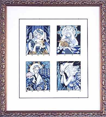 Deco Spirits by Mirabilia Designs 1996 designer Nora Corbett counted cross stitch pattern