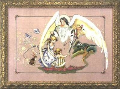Guardian Angel by Mirabilia Designs 2003 designer Nora Corbett Counted cross stitch pattern