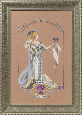 Lady Mirabilia by Mirabilia Designs 2018 designer Nora Corbett Cross stitch pattern, Embellishment Pack