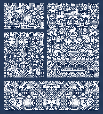 When the Stars Reply by Long Dog Samplers Generic Collection Counted cross stitch pattern