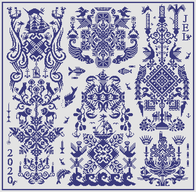 Jack be Nimble by Long Dog Samplers Mono Collection Counted cross stitch pattern