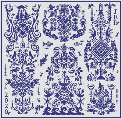 Jack be Nimble by Long Dog Samplers Mono Collection Counted cross stitch pattern