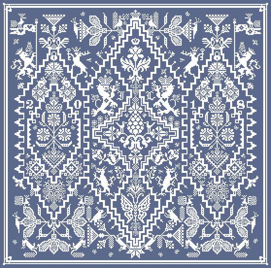 Halcyon Daze by Long Dog Samplers Counted cross stitch pattern