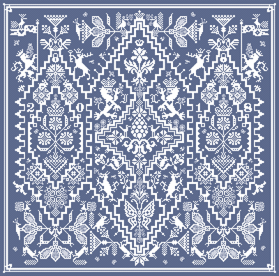 Halcyon Daze by Long Dog Samplers Counted cross stitch pattern