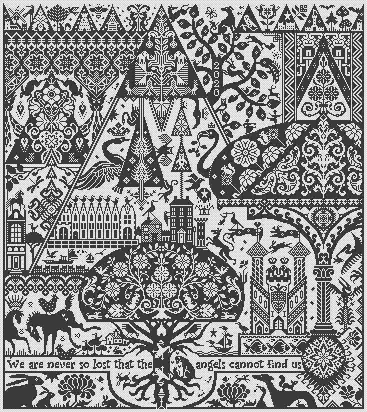 Love at First Sight by Long Dog Samplers Mono Collection Counted cross stitch pattern