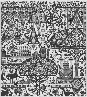 Love at First Sight by Long Dog Samplers Mono Collection Counted cross stitch pattern