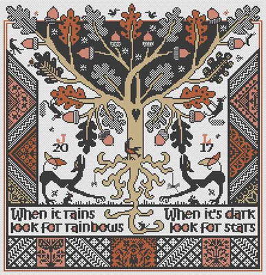 The Folly Tree by Long Dog Samplers Generic Collection Counted cross stitch pattern