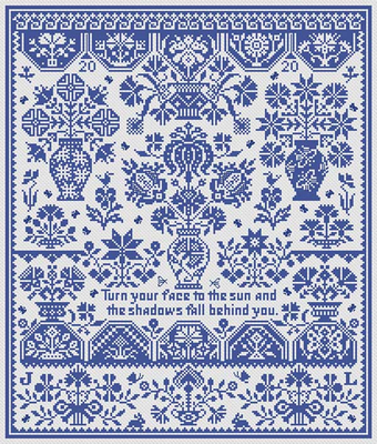 Pavane For These Times by Long Dog Samplers Quaker Collection Counted cross stitch pattern
