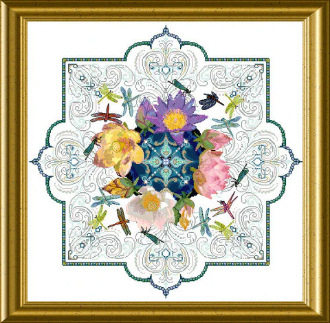 Dragonfly Lace Mandala by Chatelaine Designs 2013 Counted Cross Stitch pattern